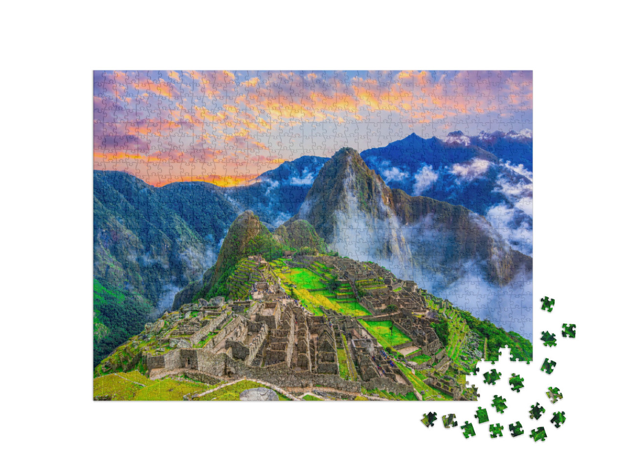 Puzzle 1000 Teile „Machu Picchu, Cusco, Peru: verlorene Stadt der Inka“