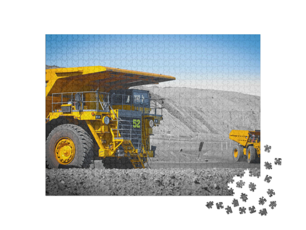 Puzzle 1000 Teile „Lastwagen im Tagebau“