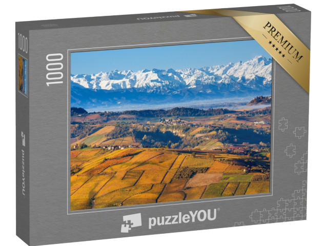 Puzzle 1000 Teile „Herbstliche Hügel mit Weinbergen“