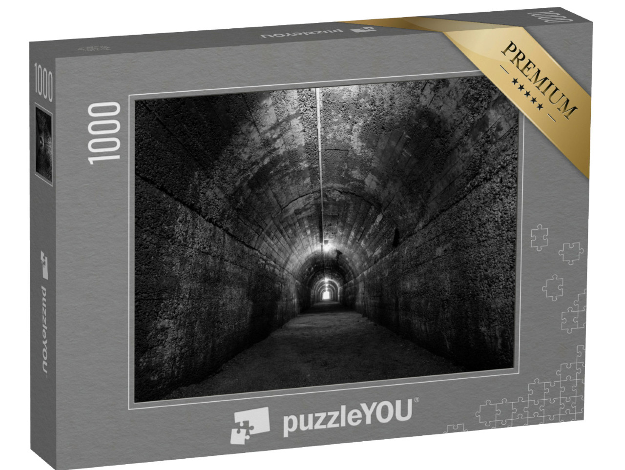 Puzzle 1000 Teile „Historischer Bunkertunnel aus dem 2. Weltkrieg“