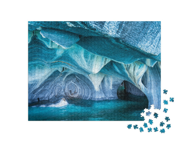 Puzzle 1000 Teile „Cuevas de Marmol - Marmorhöhlen“