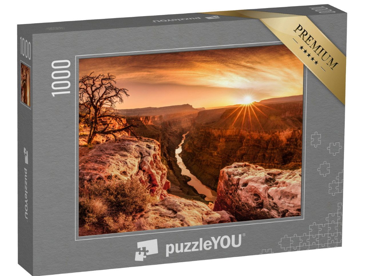 Puzzle 1000 Teile „Spektakulärer Sonnenaufgang am Grand Canyon, USA“