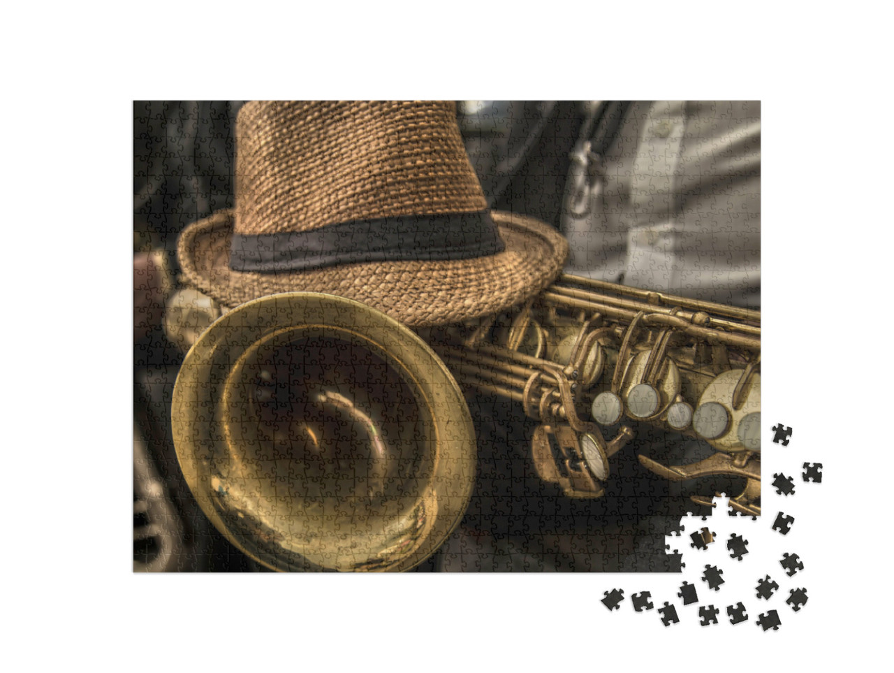 Puzzle 1000 Teile „Impression mit Saxophon“