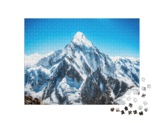 Puzzle 1000 Teile „Berggipfel, Everest, National Park Nepal“