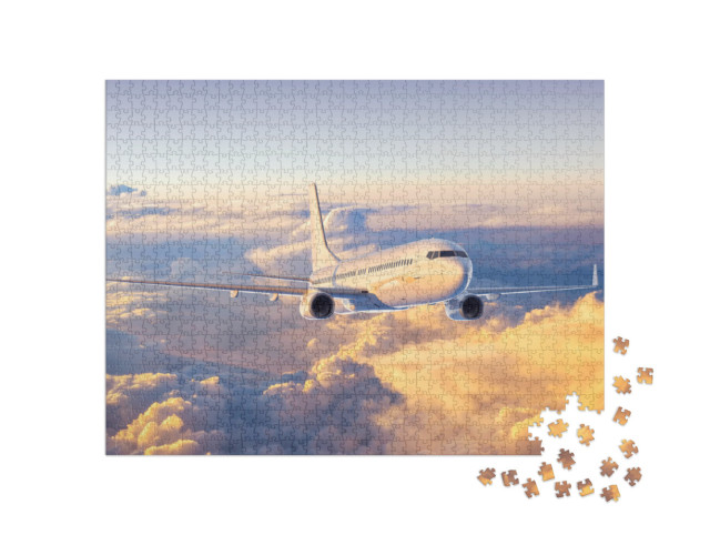 Puzzle 1000 Teile „Flugzeug am Himmel“