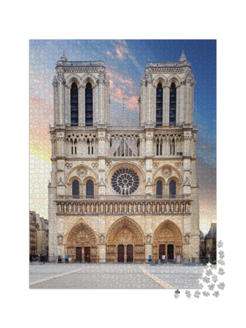 Puzzle 2000 Teile „Kathedrale Notre Dame, Paris“
