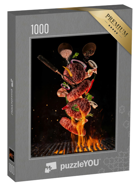 Puzzle 1000 Teile „Hamburger vom Grill“