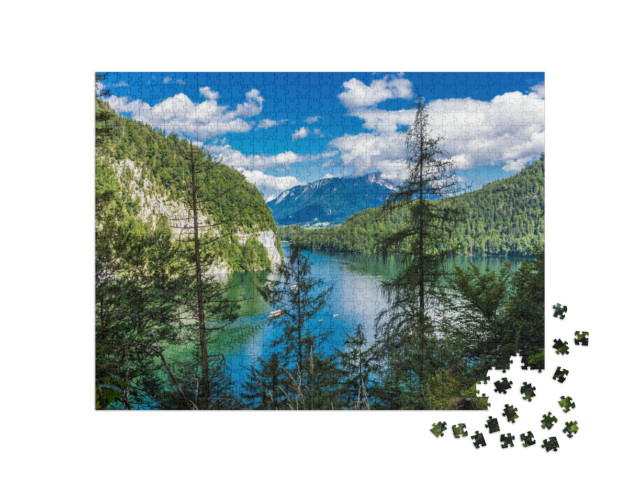 Puzzle 1000 Teile „Königssee, Berchtesgaden, Bayern, Deutschland“