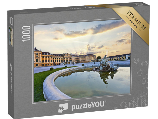 Puzzle 1000 Teile „Front des Schlosses Schönbrunn in Wien“