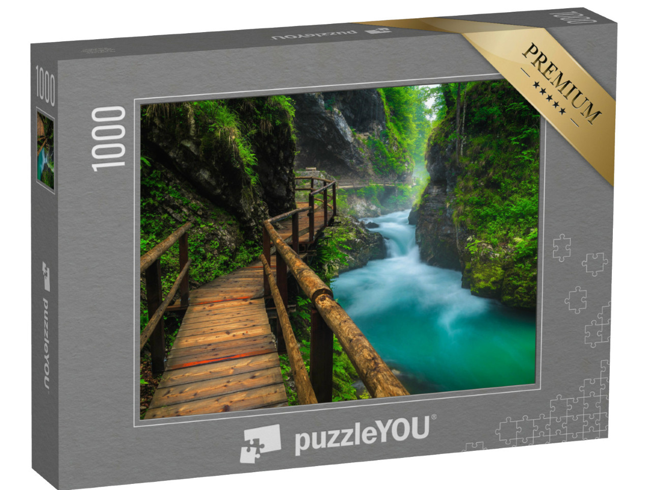 Puzzle 1000 Teile „Schmaler Holzsteg“