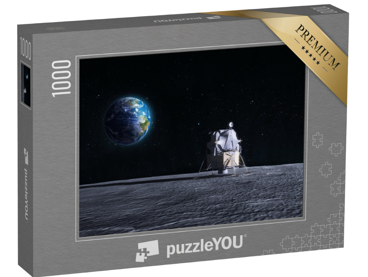 Puzzle 1000 Teile „Mondlandefähre nach dem Raumschiff der Apollo-Mission“