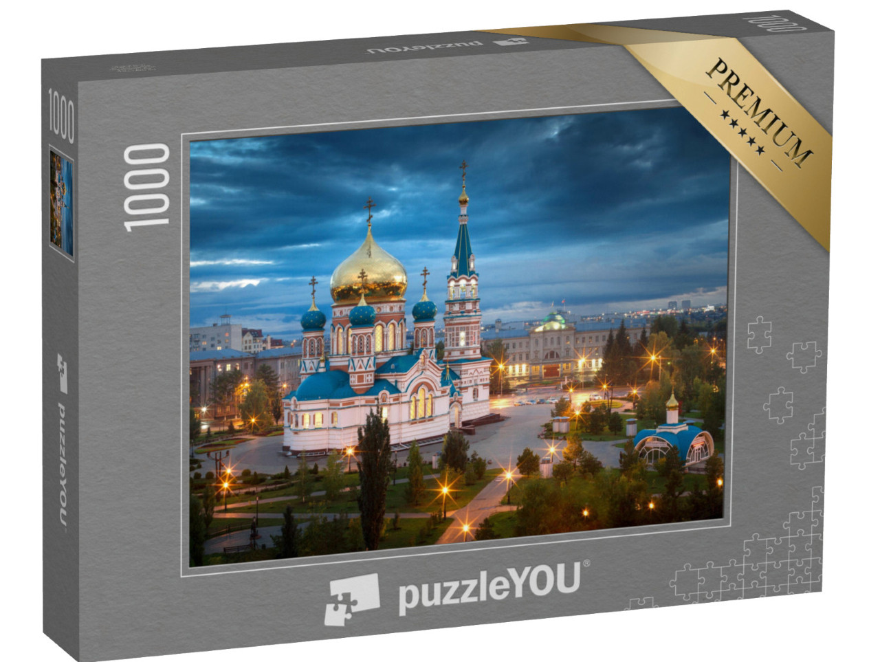 Puzzle 1000 Teile „Mariä-Himmelfahrt-Kathedrale, Omsk, Russland“