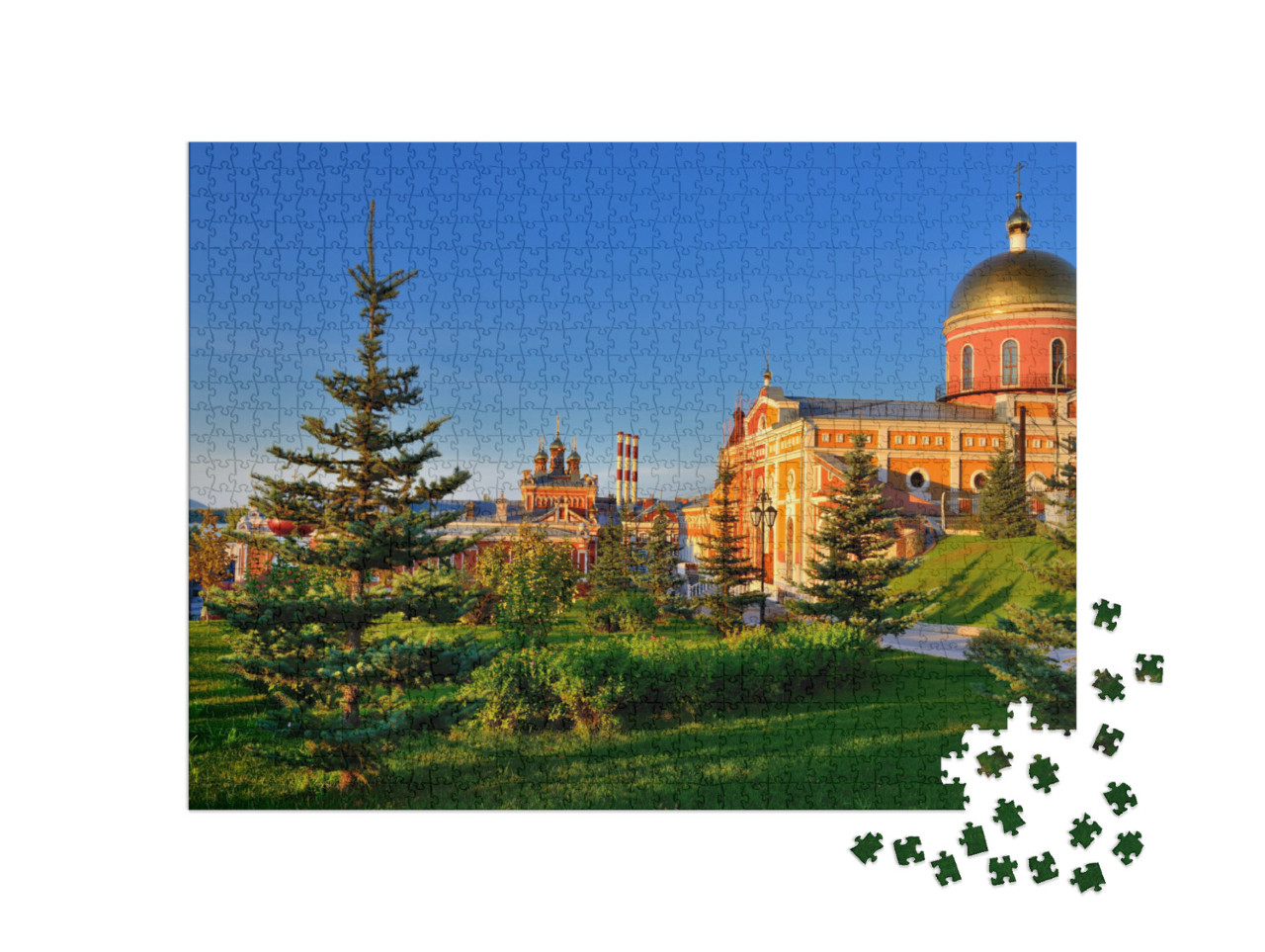 Puzzle 1000 Teile „Schöne, alte Gebäude der Stadt Samara, Russland“