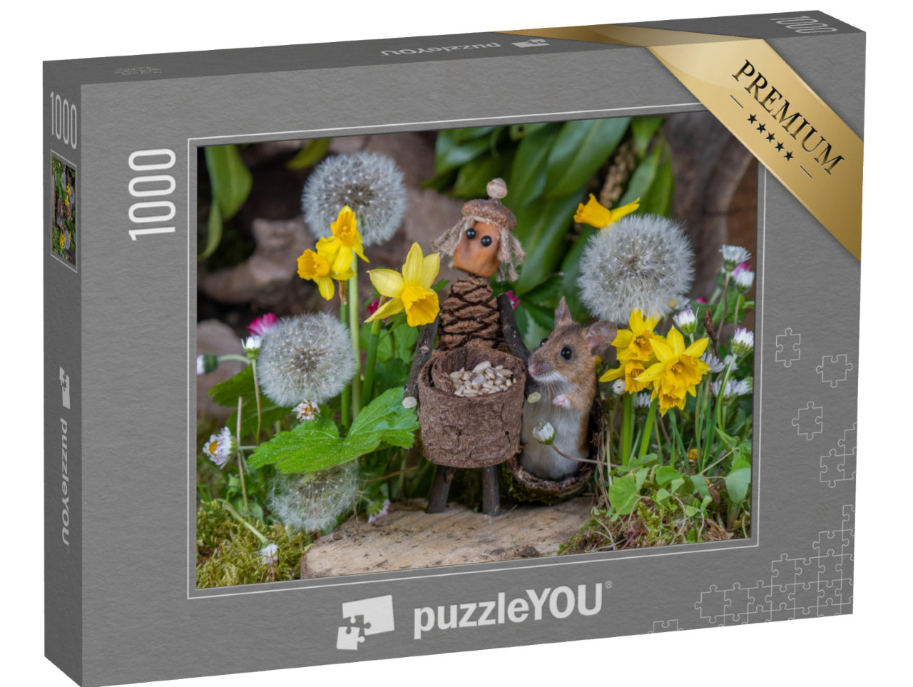 Puzzle 1000 Teile „Mausi und die Pusteblume“