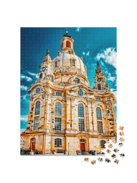 Puzzle 1000 Teile „Die Frauenkirche in Dresden, Deutschland“