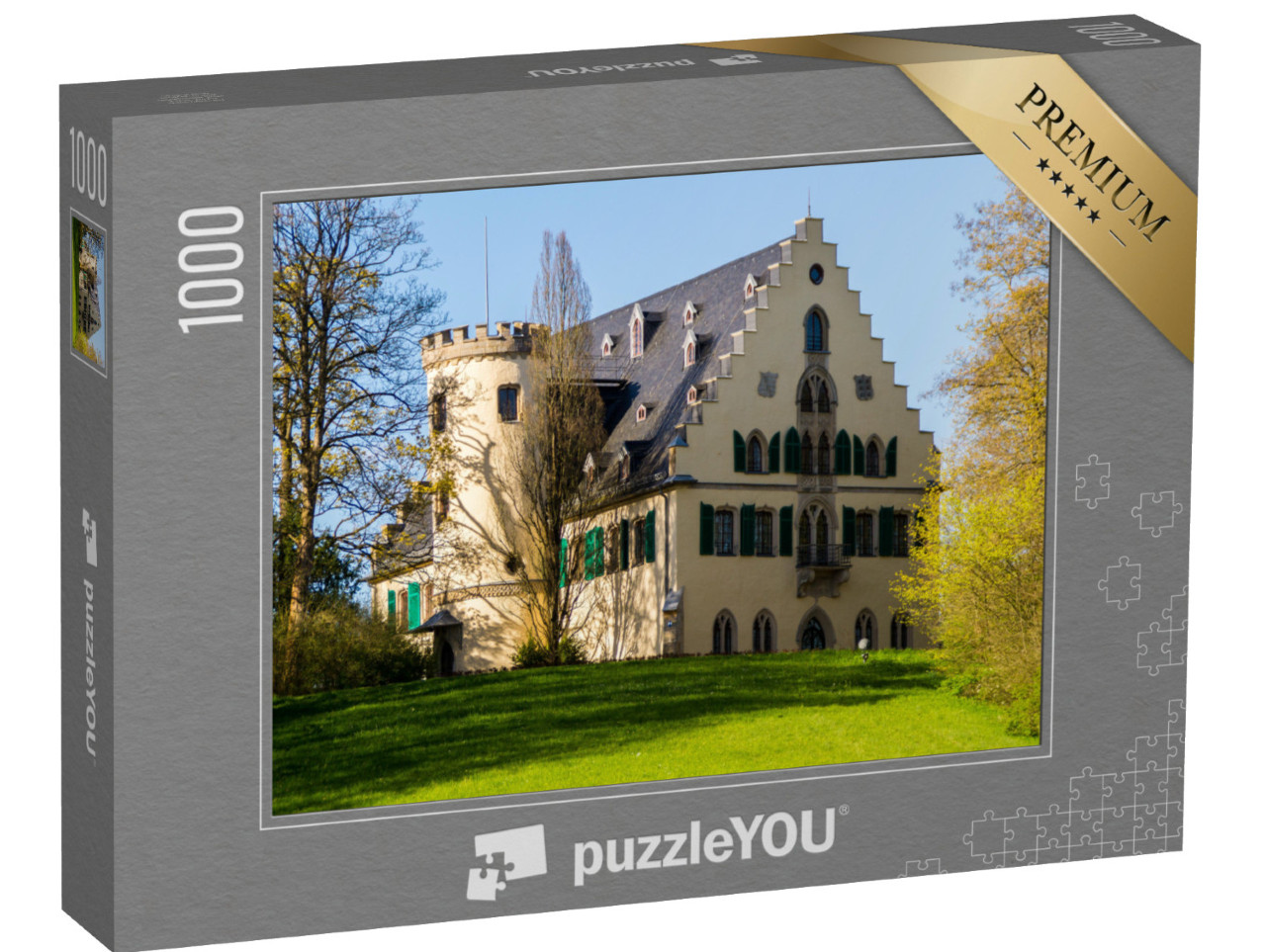 Puzzle 1000 Teile „Schloss Rosenau bei Coburg“