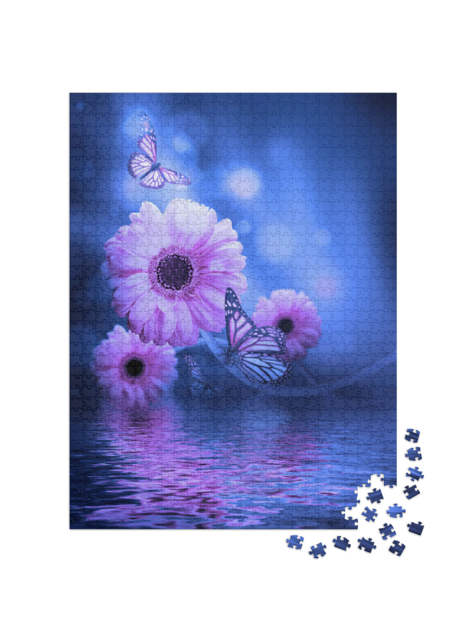 Puzzle 1000 Teile „Lichtstrahlen und Schmetterling“