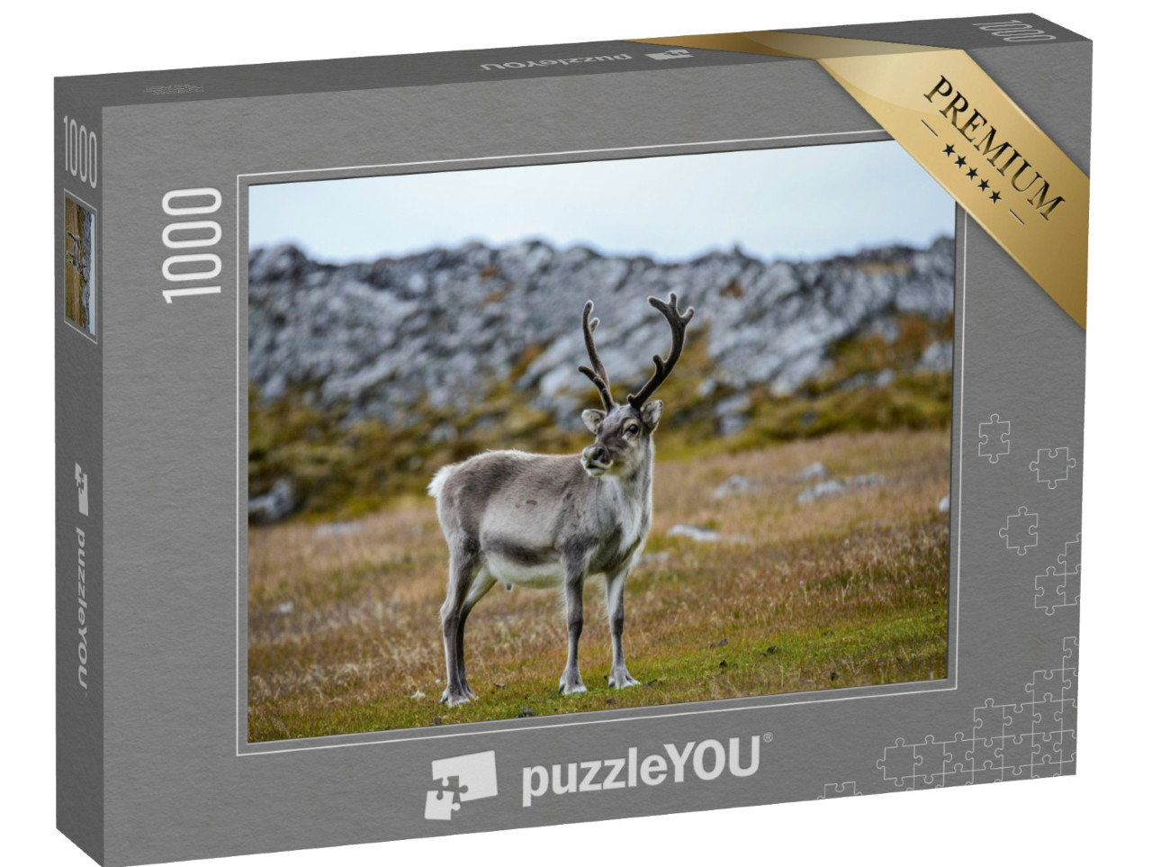 Puzzle 1000 Teile „Rentier in seinem natürlichen Lebensraum“