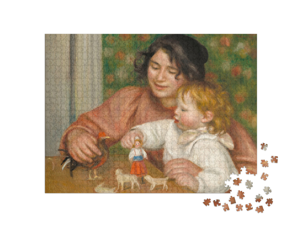 Puzzle 1000 Teile „Auguste Renoir - Kind mit Spielzeug, Gabrielle und der Sohn des Künstlers“