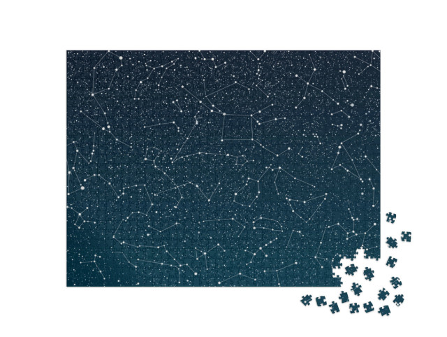 Puzzle 1000 Teile „Sterne am dunkelblauen Himmel“