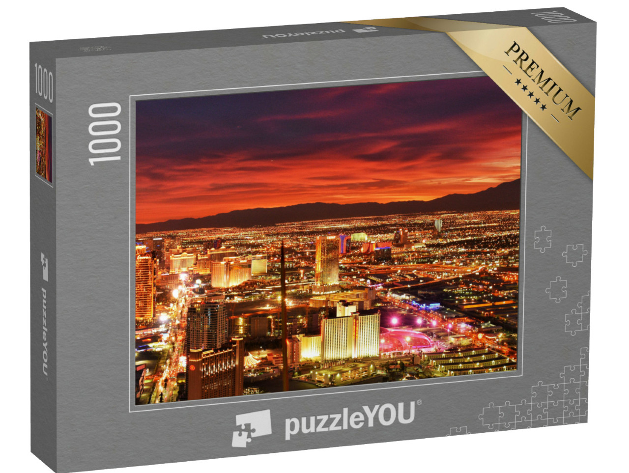 Puzzle 1000 Teile „Las Vegas nach Sonnenuntergang“