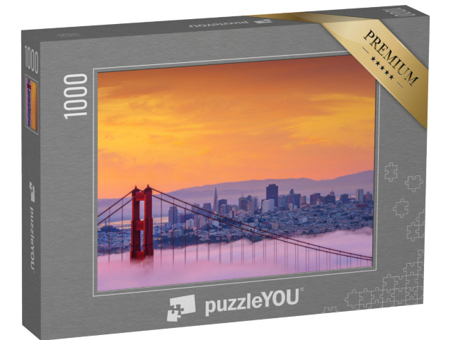 Puzzle 1000 Teile „Nebliger Morgen an der Golden Gate Bridge“