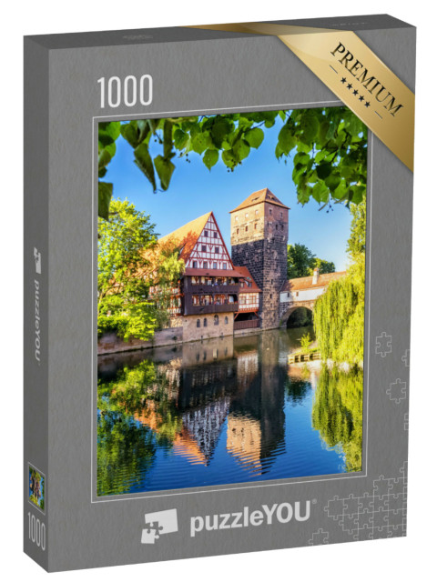 Puzzle 1000 Teile „Die historische Altstadt von Nürnberg, Franken“
