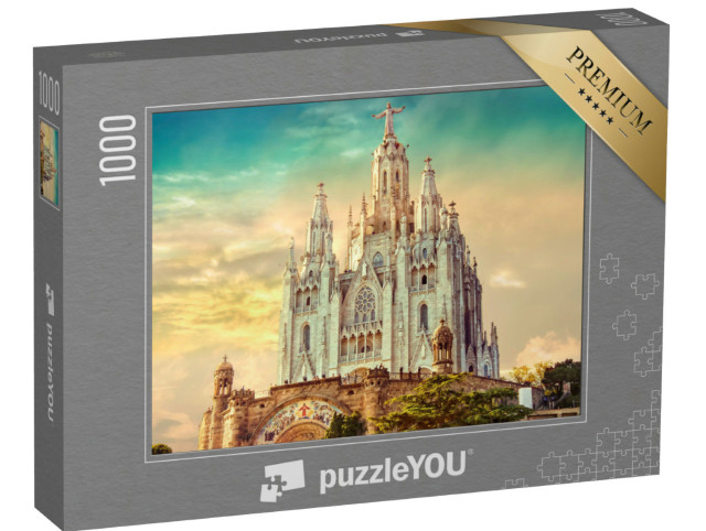 Puzzle 1000 Teile „Kirche des Heiligsten Herzens Jesu, Barcelona, Spanien“