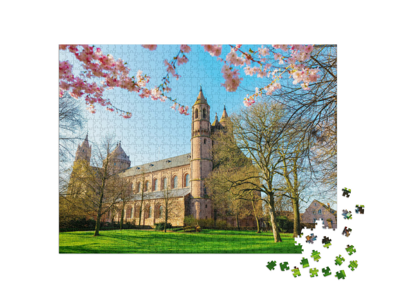 Puzzle 1000 Teile „Bild des historischen Wormser Doms in Worms, Deutschland“