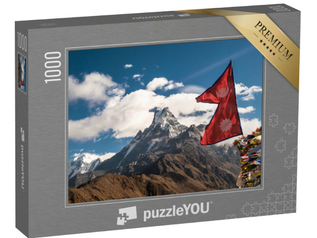 Puzzle 1000 Teile „Machapuchare, imposanter und hoher Berg im Himalaya“