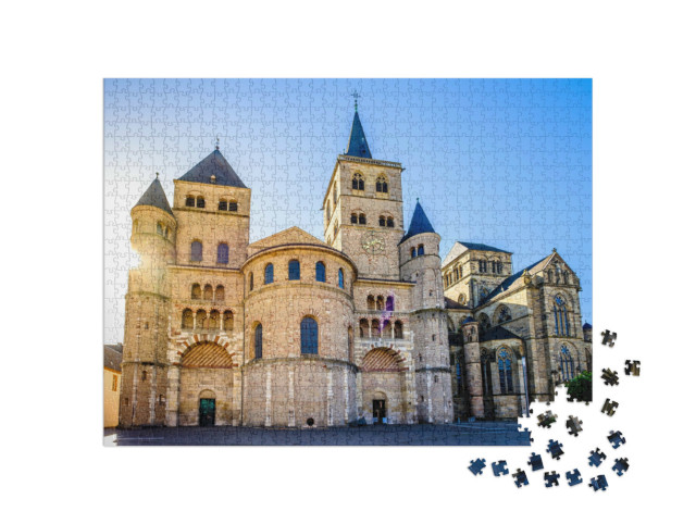 Puzzle 1000 Teile „Historische Altstadt von Trier in Deutschland“
