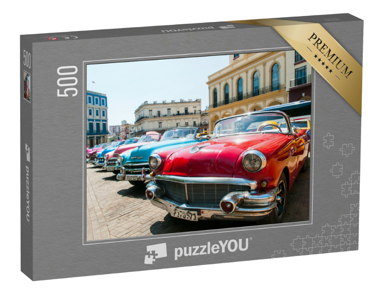Puzzle 500 Teile „Havanna, Kuba: Oldtimer“