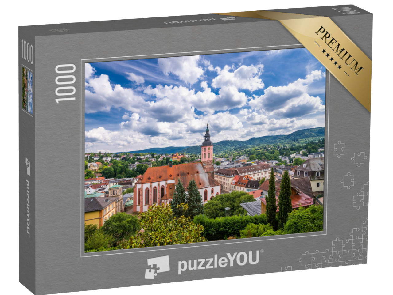 Puzzle 1000 Teile „Panoramablick auf Baden-Baden, Deutschland“