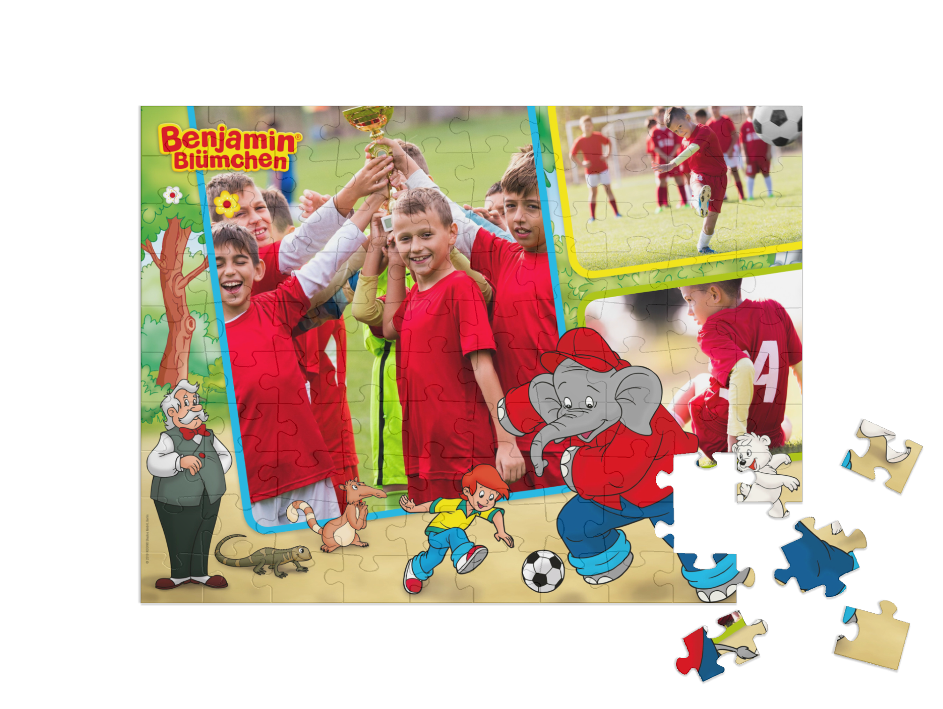 „Fußball“ in Querformat Collage