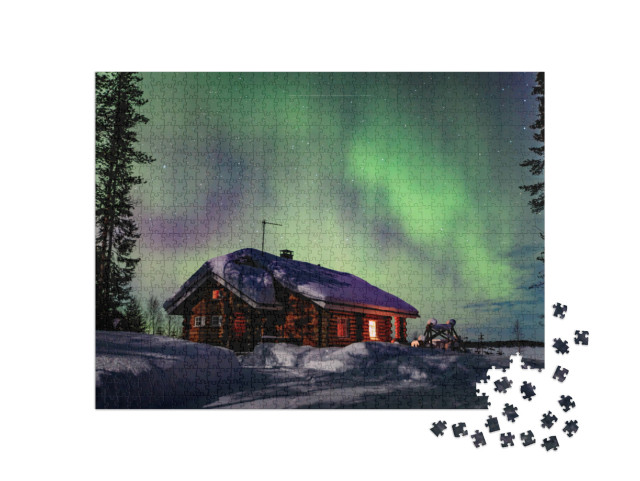 Puzzle 1000 Teile „Polarlicht“