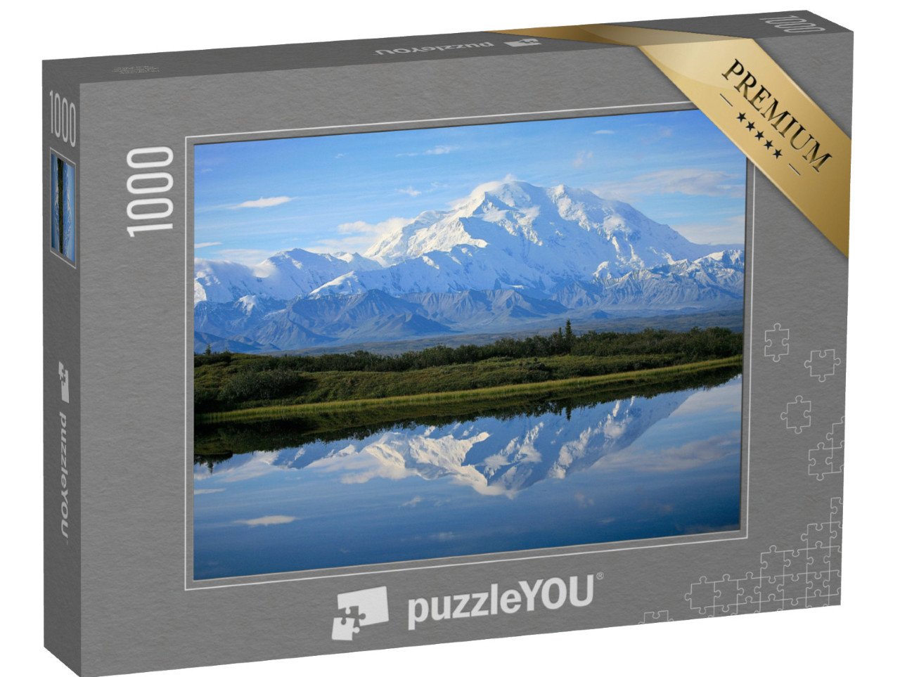 Puzzle 1000 Teile „Blick auf den Berg Denali im Denali National Park“