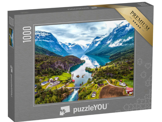 Puzzle 1000 Teile „Die wunderschöne Natur Norwegens“