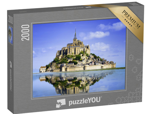 Puzzle 2000 Teile „Die Insel Mont saint Michel, Normandie, Frankreich“