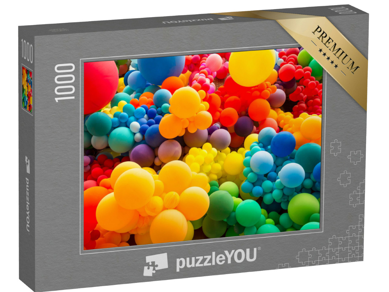 Puzzle 1000 Teile „Regenbogenfarben: Ballons“