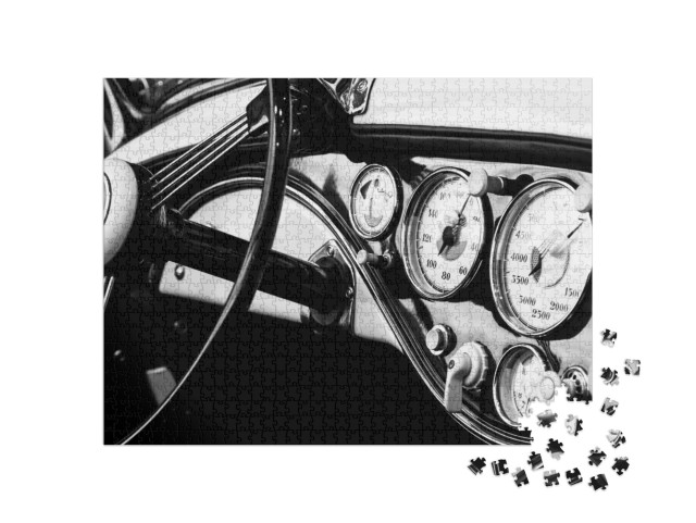 Puzzle 1000 Teile „Das Armaturenbrett eines Oldtimers “
