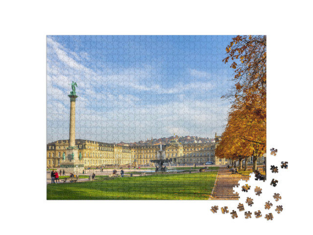 Puzzle 1000 Teile „Schlossplatz, Stuttgart“