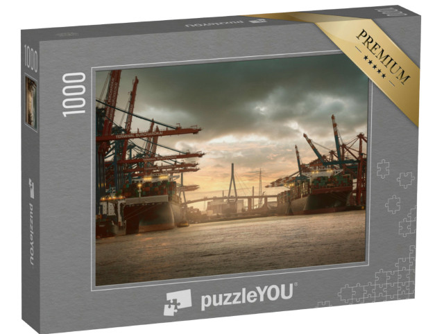 Puzzle 1000 Teile „Hamburger Hafen“