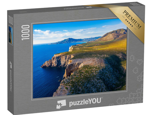 Puzzle 1000 Teile „Insel Sardinien, westliche zerklüftete Mittelmeerküste, Italien“