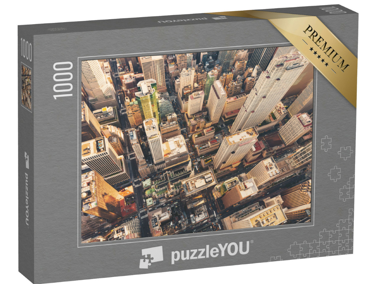 Puzzle 1000 Teile „Luftaufnahme von Midtown Manhattan mit Blick auf die St. Patrick's Cathedral“