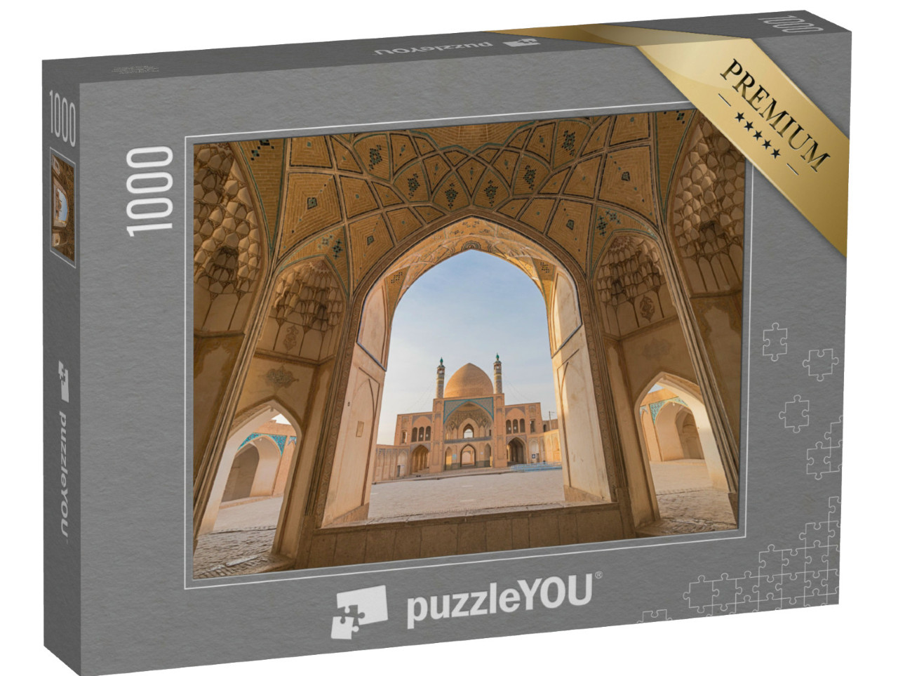 Puzzle 1000 Teile „Eine historische Moschee in Kashan, Iran“