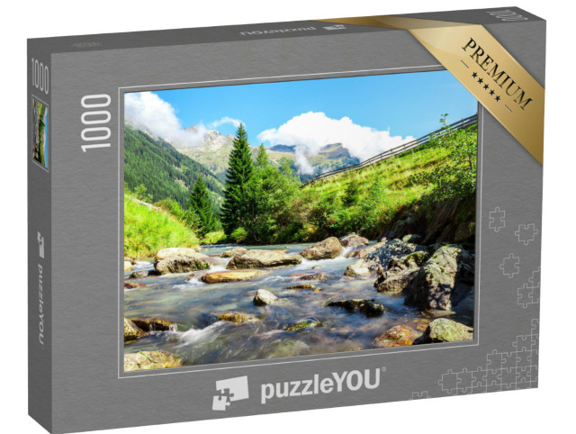 Puzzle 1000 Teile „Bach in den Bergen im Nationalpark Hohe Tauern“