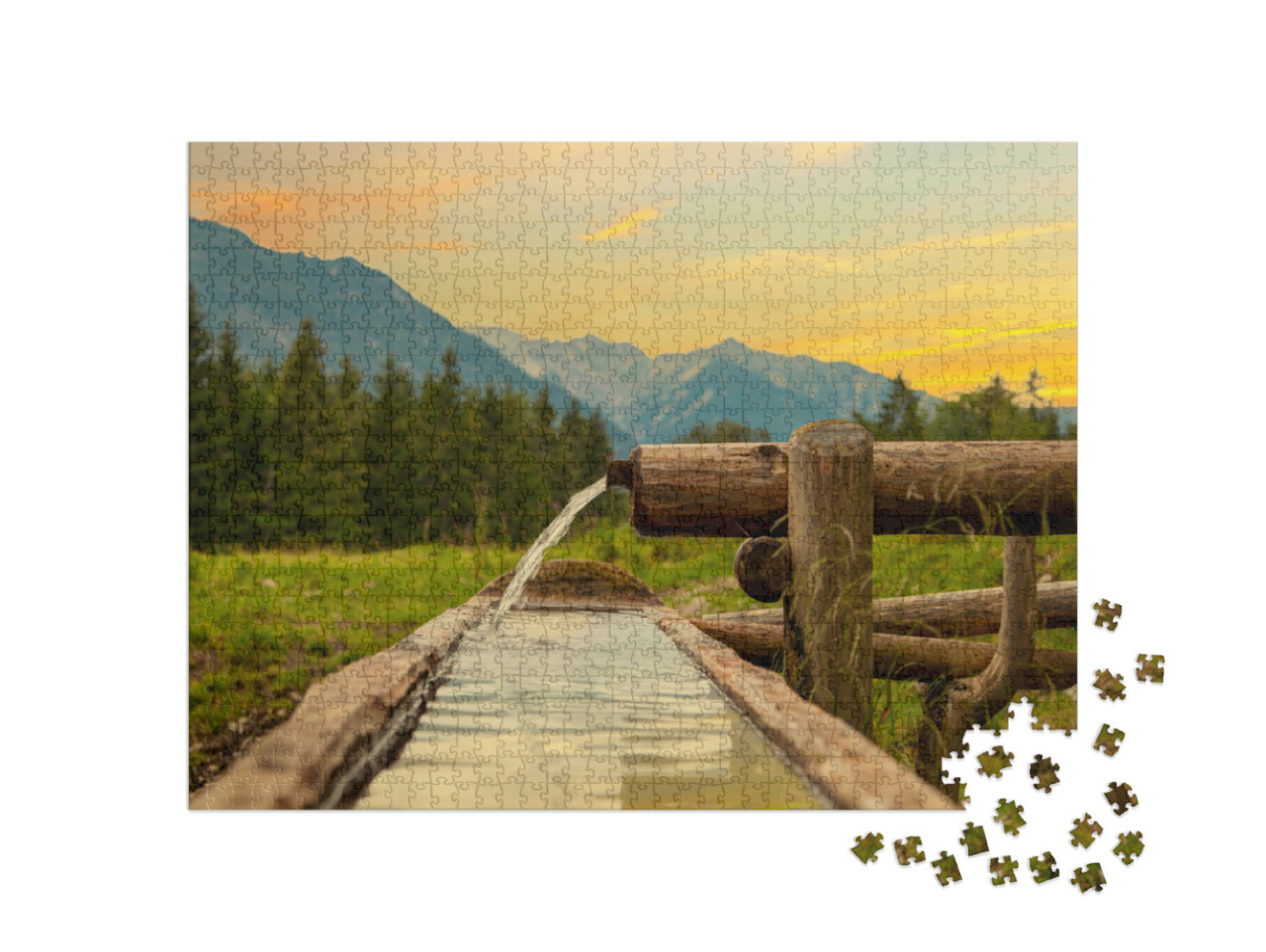 Puzzle 1000 Teile „Idyllische Landschaft im Sommer“