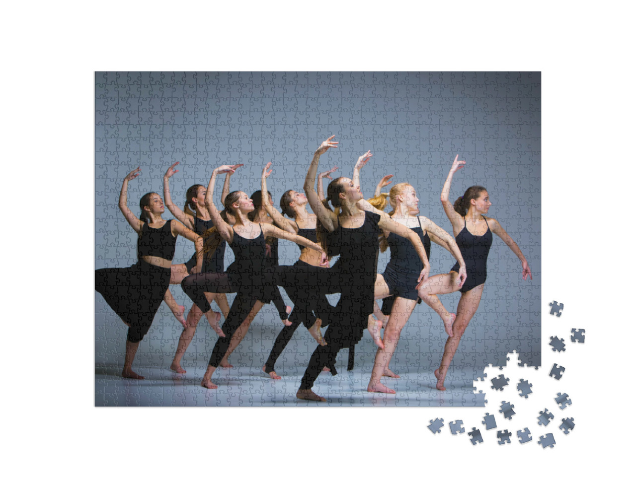 Puzzle 1000 Teile „Ballett-Tänzerinnen in Positur“