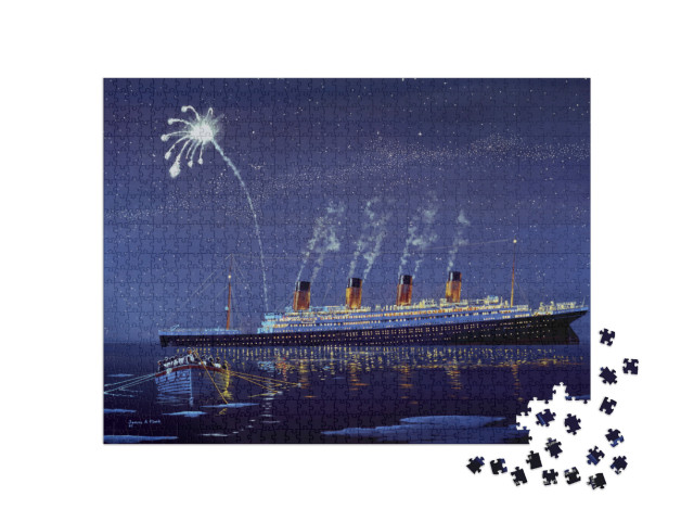 Puzzle 1000 Teile „Die sinkende Titanic“