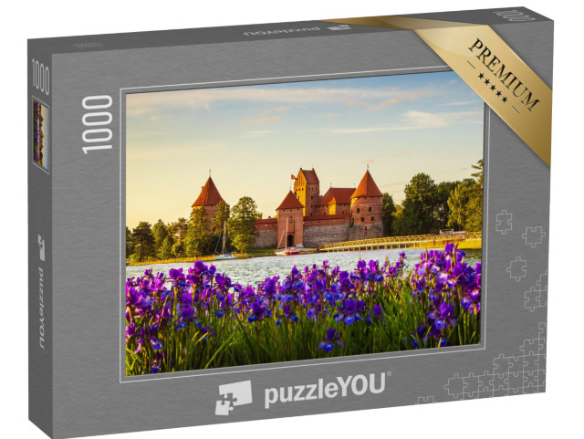 Puzzle 1000 Teile „Die Burg der Insel Trakai, Sehenswürdigkeit in Litauen“